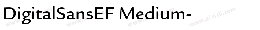 DigitalSansEF Medium字体转换
